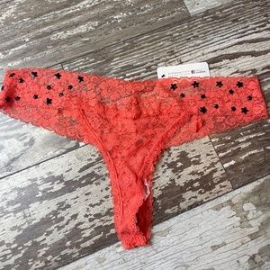 Native Intimates Lace with Stars Studs Thong Panties Bundle